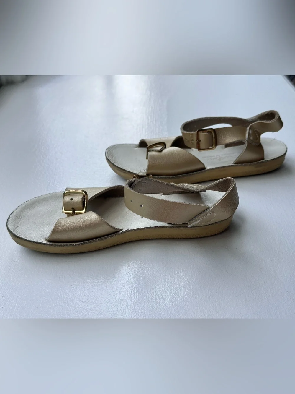 Salt Water Sun-San Surfer Sandal Gold Toddler size 11